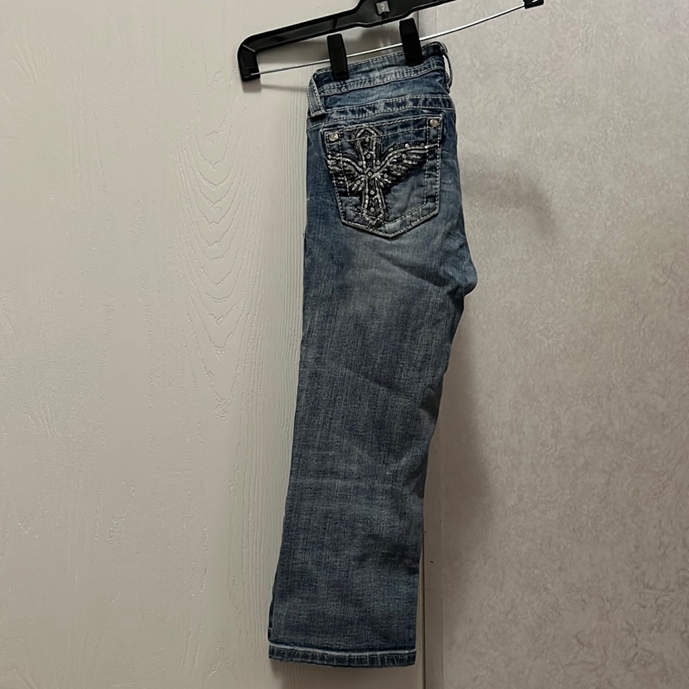 Miss me cuffed capri girls pants.
